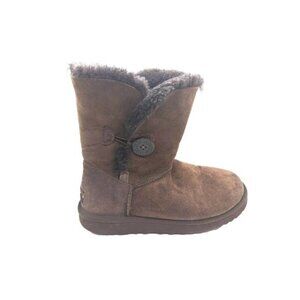 UGG MADE IN Australia Bailey Button Suede Sheepskin Boots 5803 Womens Sz 7
